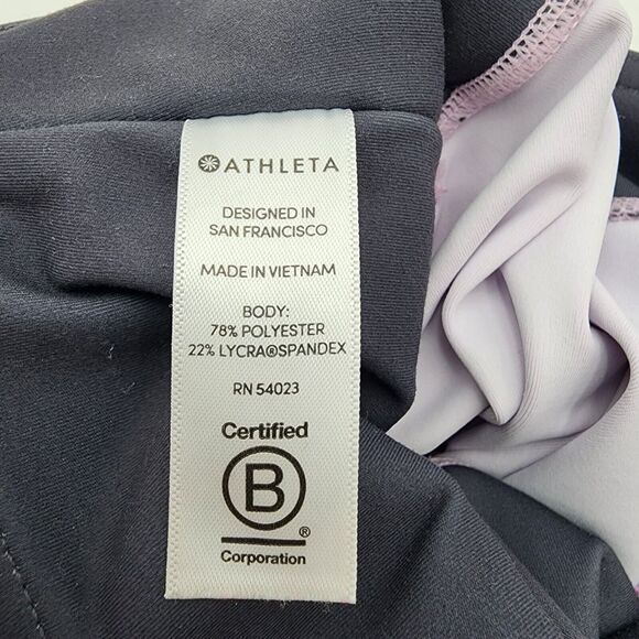 Athleta Elation Ombre Tight Leggings Women's Size S Pink Purple Gym Yoga‎ READ - Picture 7 of 11